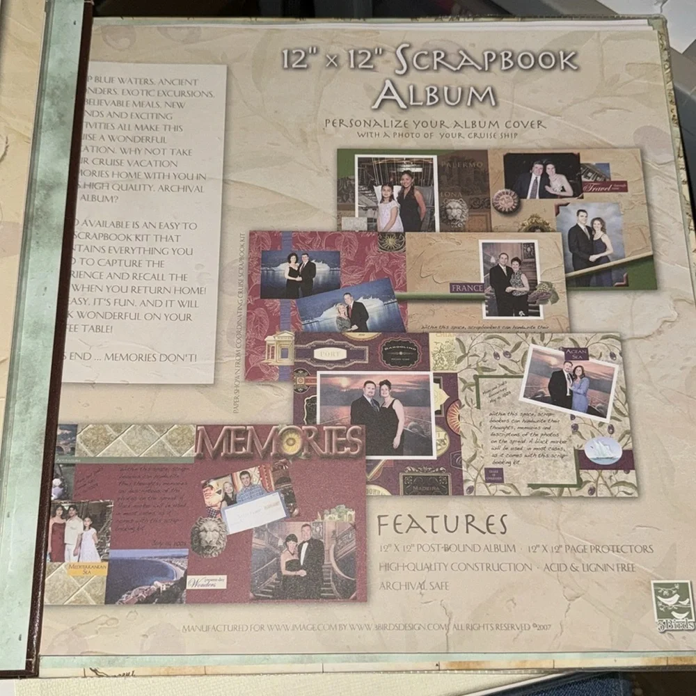 Mediterranean Cruise scrapbook NEW